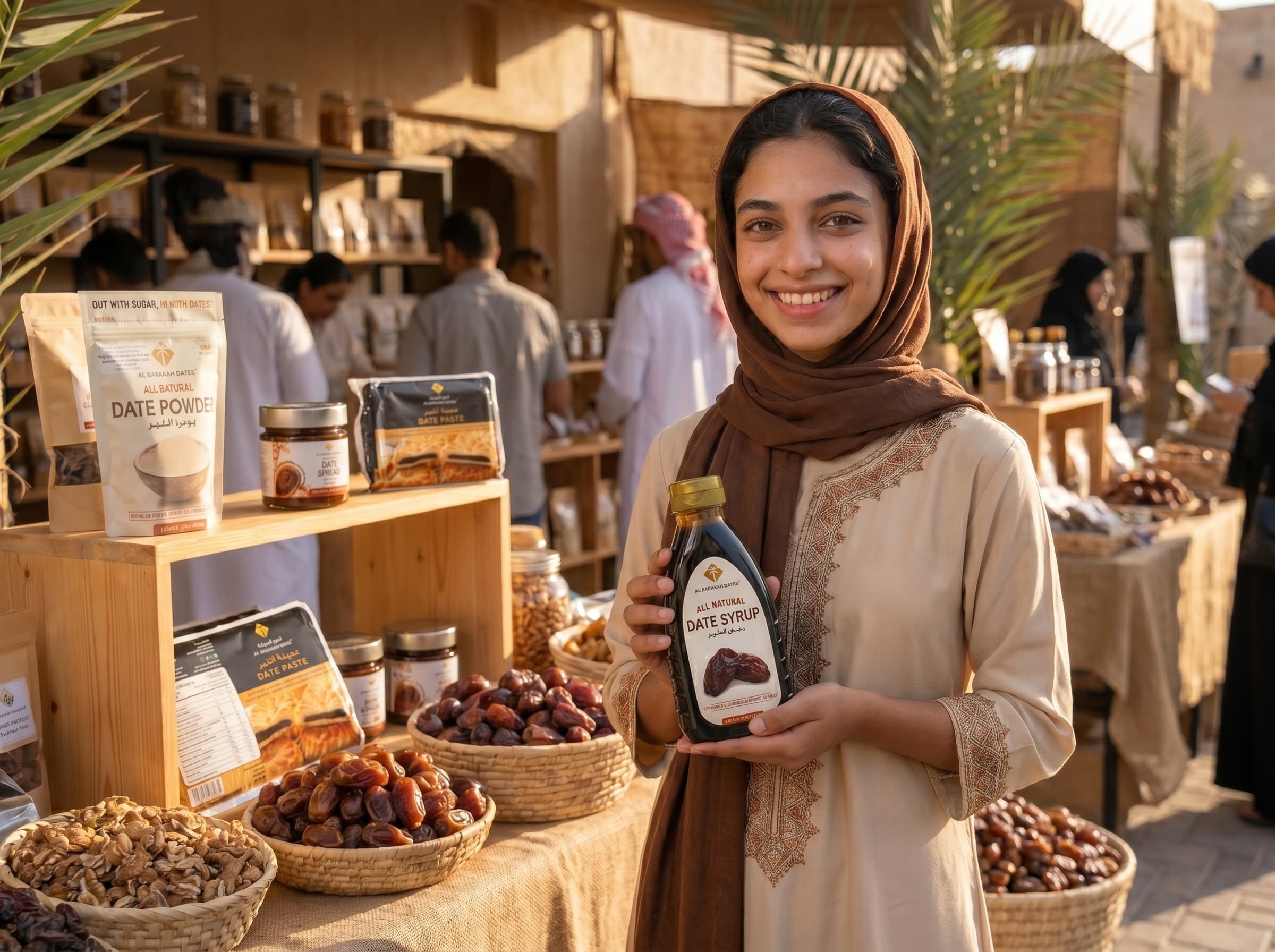 Customer with Date Syrup