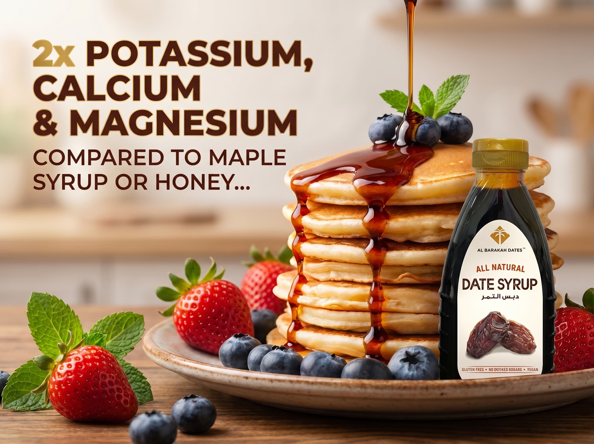 2x more minerals than maple syrup